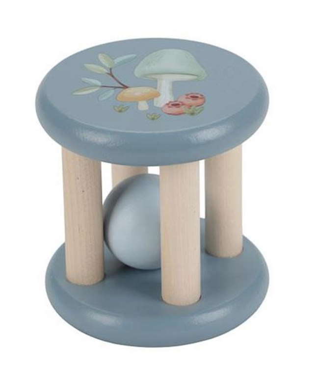 Little Dutch | Houten Rammelaar Roller | Forest Friends | 7 cm | +3 maanden