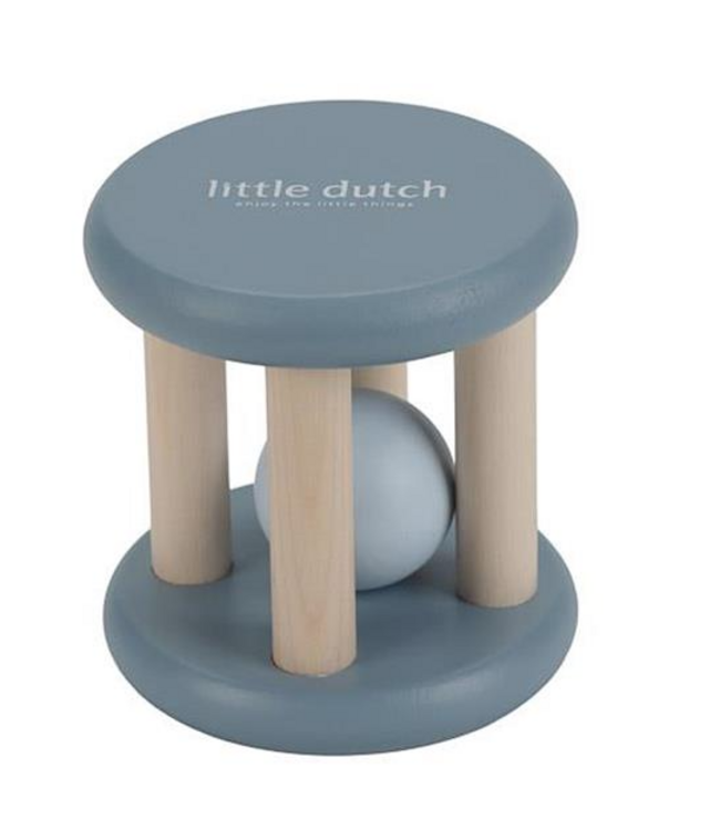 Little Dutch | Houten Rammelaar Roller | Forest Friends | 7 cm | +3 maanden