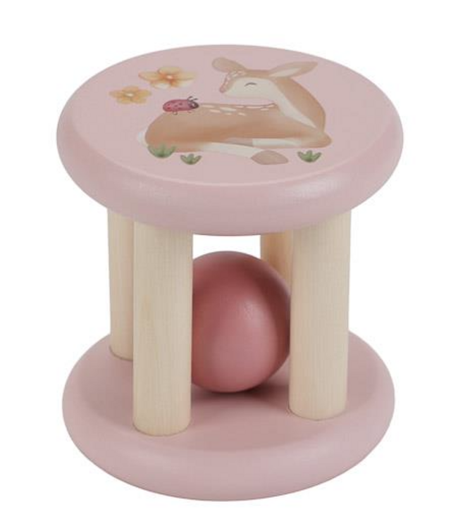 Little Dutch | Houten Rammelaar Roller | Fairy Garden | 7 cm | +3 maanden