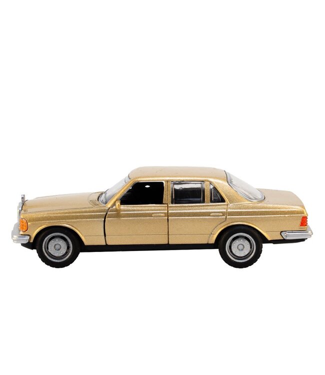 Magni ApS | Die cast Metal | Mercedes 1981 | 12,5 cm | 1:32 | Open Doors | Pullback | 3+