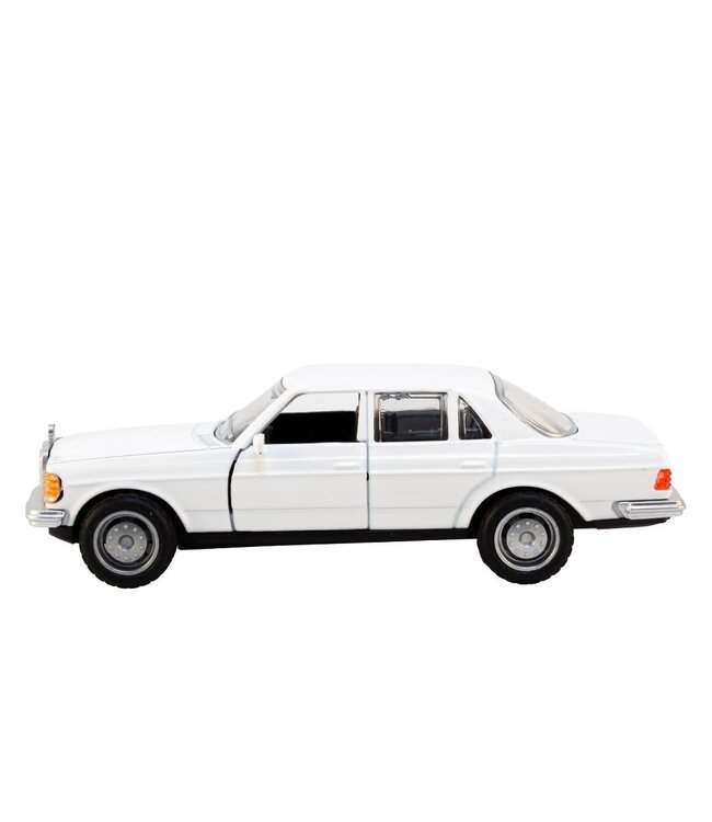 Magni ApS | Die cast Metal | Mercedes 1981 | 12,5 cm | 1:32 | Open Doors | Pullback | 3+