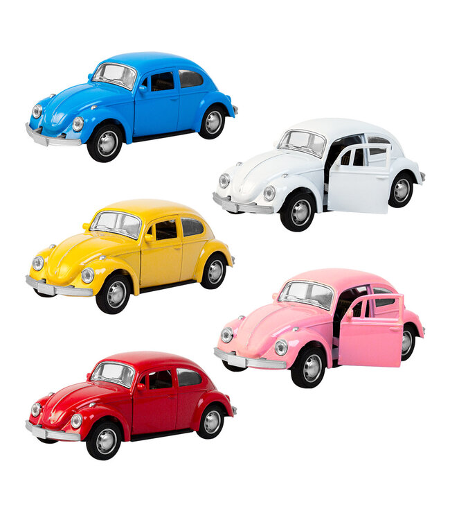 Magni ApS | Die cast Metal | Volkswagen Kever| 12,5 cm | 1:36 | Open Doors | Pullback | 3+