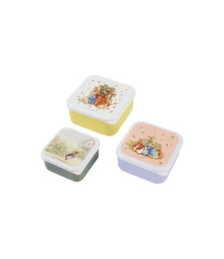 Petit Jour Petit Jour | Peter Rabbit | Set van 3 lunchboxen | 11,3 - 9,9 - 8,4 cm