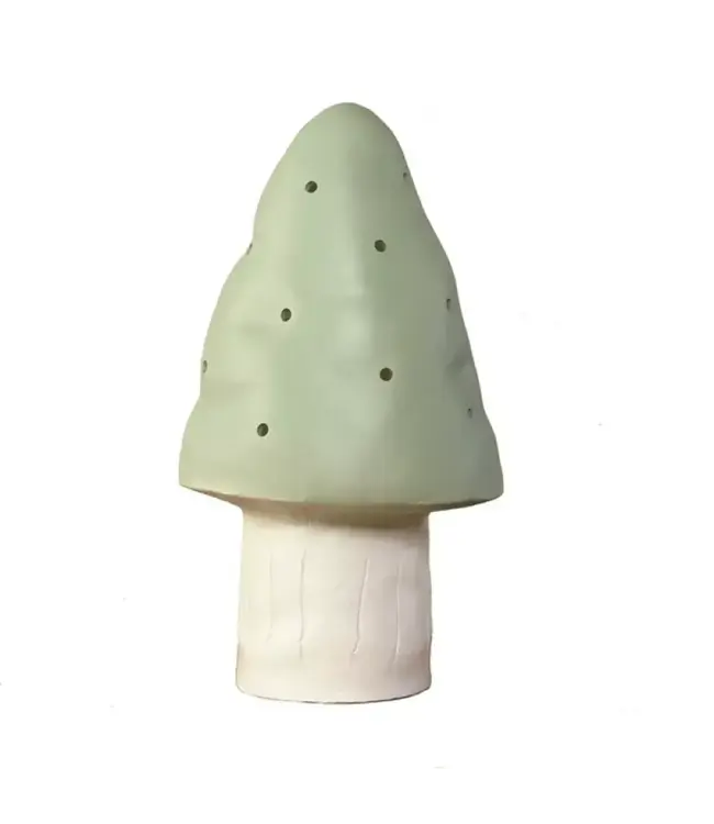 Heico by Egmond Toys | Lamp | Paddenstoel  | Vintage Groen/ Pistache | 15  x 28 cm