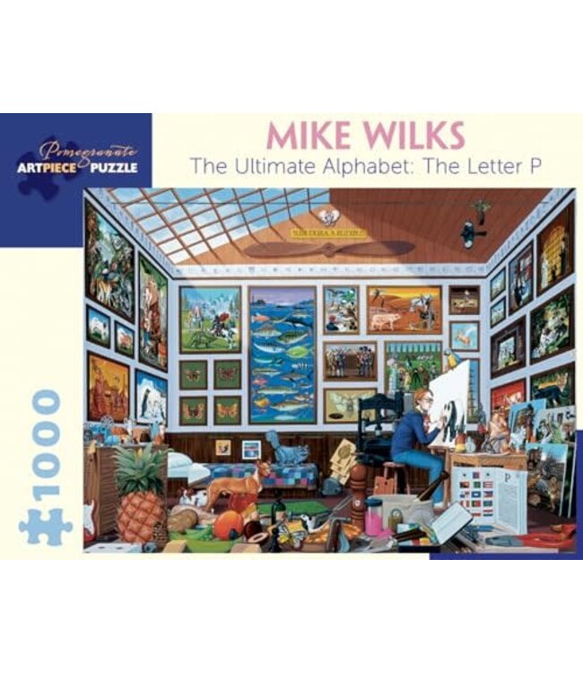 Jigsaw Puzzle by Pomegranate | 69,6 x 50,8 | Mike Wilks | the Ultimate Alphabet | Letter P | 1000 stukjes