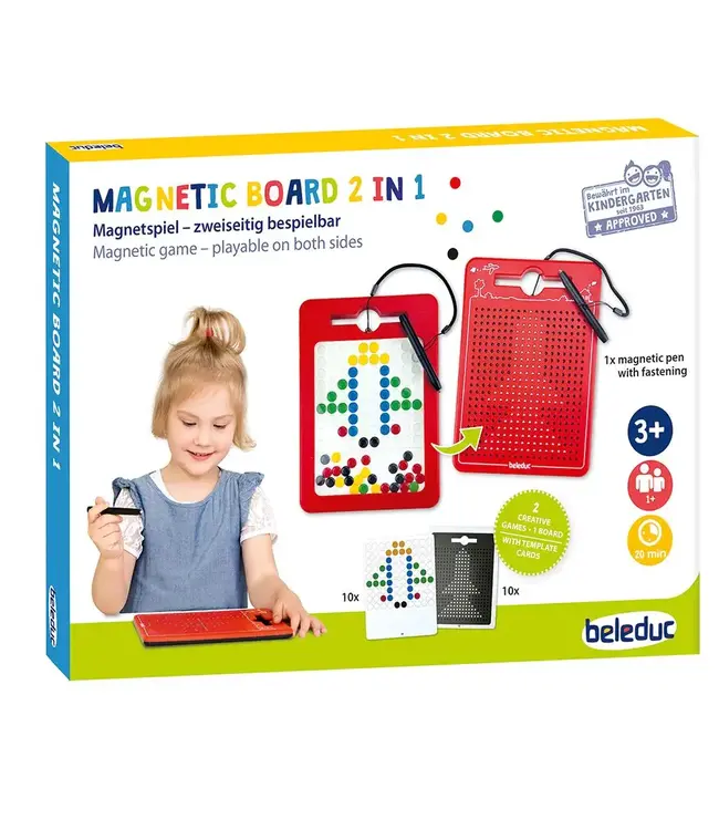 Beleduc | Magische Tekentafel | Magnetboard 2 in 1 | 18 x 24 cm | 3+