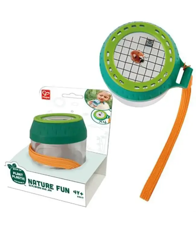 Hape | Nature Fun | Explorer's Bug Jar | vergroot 4x | 9 cm | 4+
