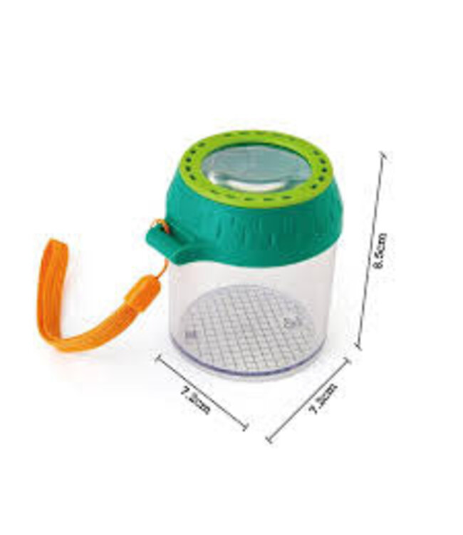 Hape | Nature Fun | Explorer's Bug Jar | vergroot 4x | 9 cm | 4+