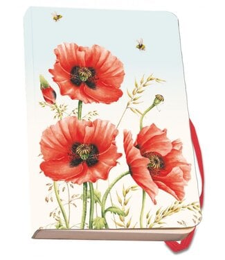 Bekking & Blitz | A6 Notitieboek | 112 pagina's | 2-zijdig gelinieerd | Janneke Brinkman-Salentijn | Klaprozen