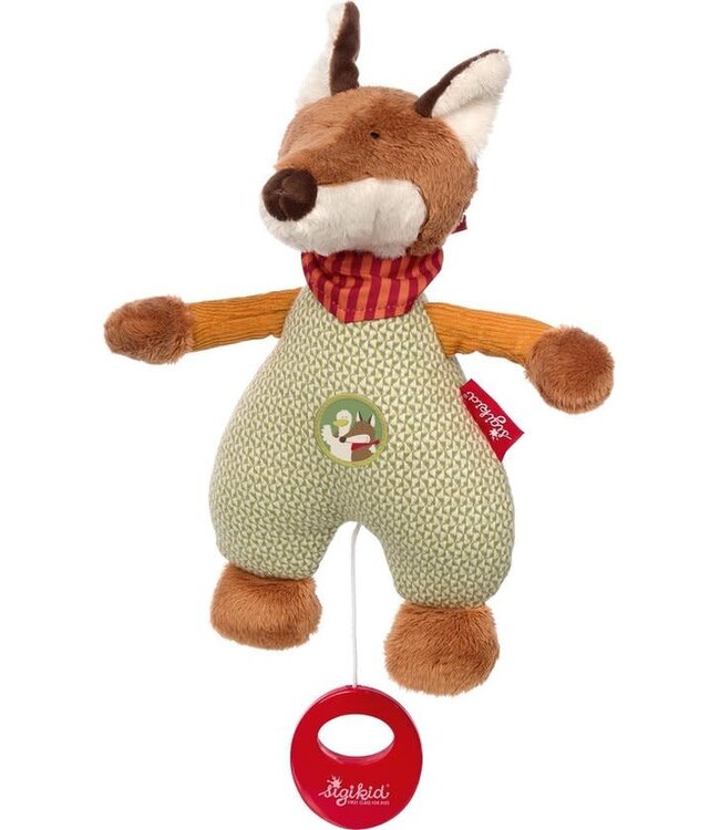 Sigikid | Knuffel met Muziek | Musical Forest Fox | Weist Du Wieviel Sternlein Stehen | 24 cm | 0+