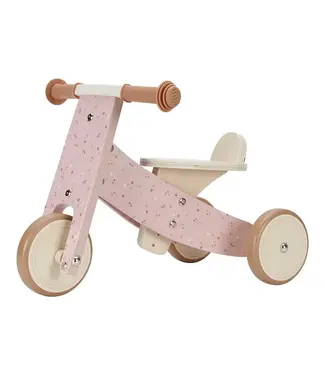 Little Dutch Little Dutch | Houten Loopfiets | Driewieler | Roze | zithoogte 25 -29 cm |1+