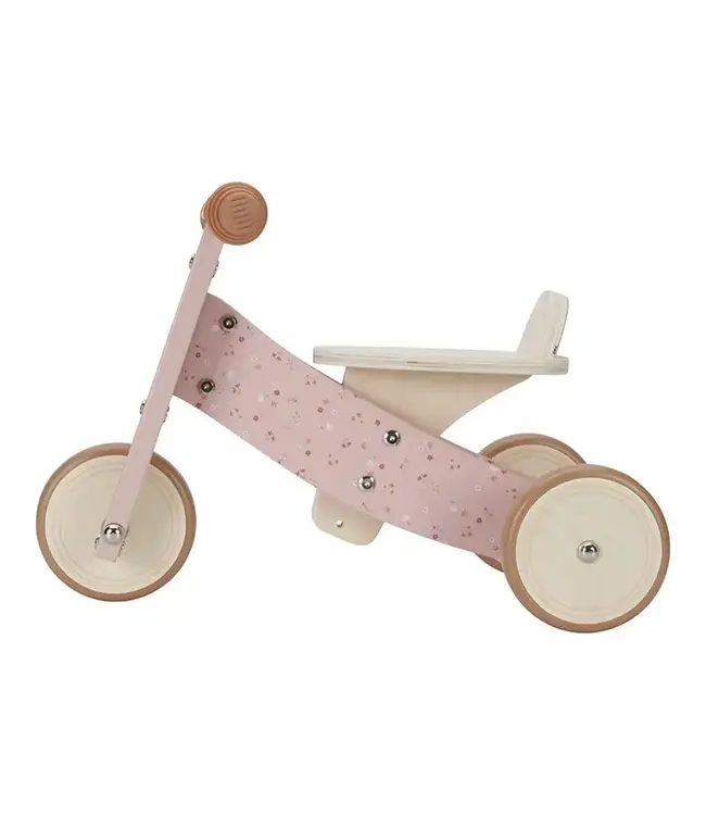 Little Dutch | Houten Loopfiets | Driewieler | Roze | 1+