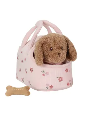 Little Dutch | Hond Jackie met Bot | in Stoffen Tas van 22 cm | 0+