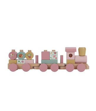 Little Dutch Little Dutch | Houten Blokkentrein | Fairy Garden | 17 delig | 45 cm | 1+