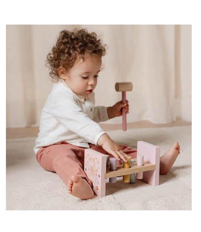 Little Dutch | Houten Hamerbank | Fairy Garden | 22 cm | 1+