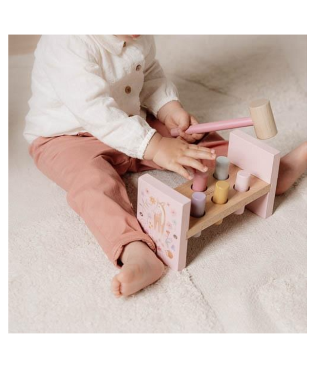 Little Dutch | Houten Hamerbank | Fairy Garden | 22 cm | 1+