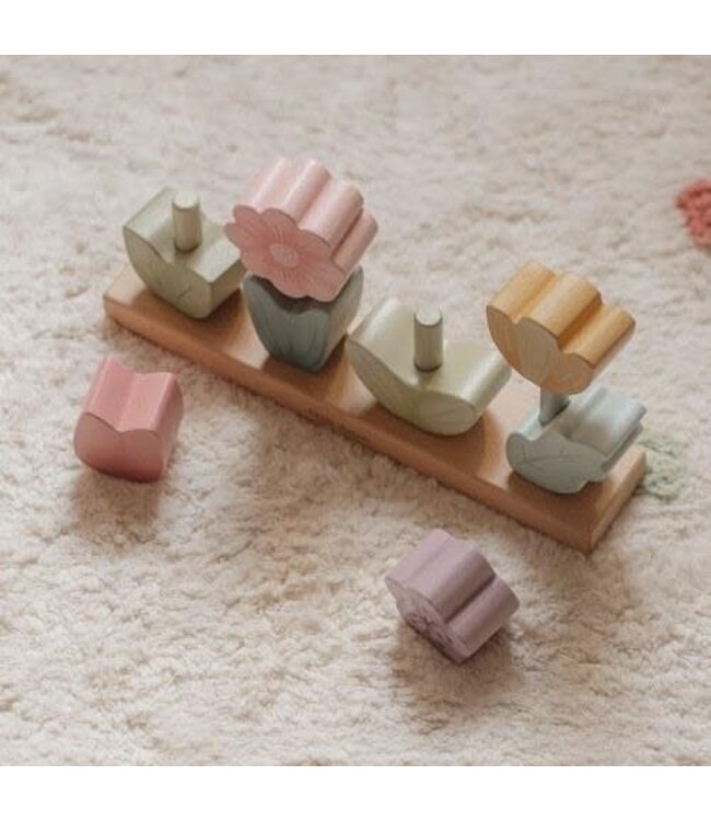 Little Dutch | Houten Stapel Puzzel | Fairy Garden | 24,6 cm | 1+