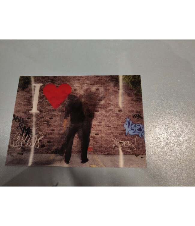 Lenticulaire Kaart Bewegend | Graffiti |  I love you