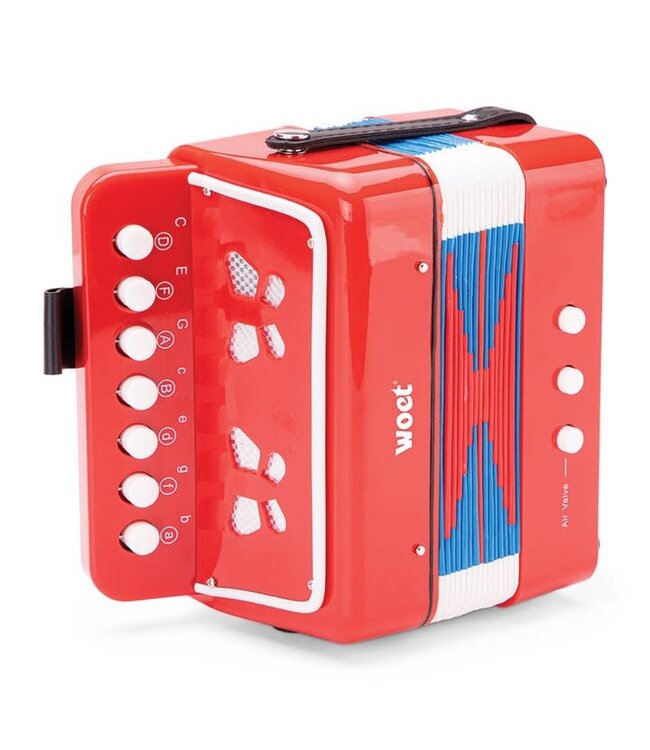 Woet | by New Classic Toys  | Accordeon | Rood | inclusief Muziekboek 3+
