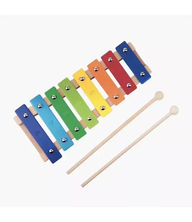 Moulin Roty | Les Popipop | Metallofoon  | 8 tonen | 19 cm | 2+