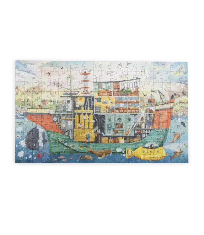 Moulin Roty | Puzzle | the Explorer's Ship | 35 x 60 cm | 200 stukjes | 6+