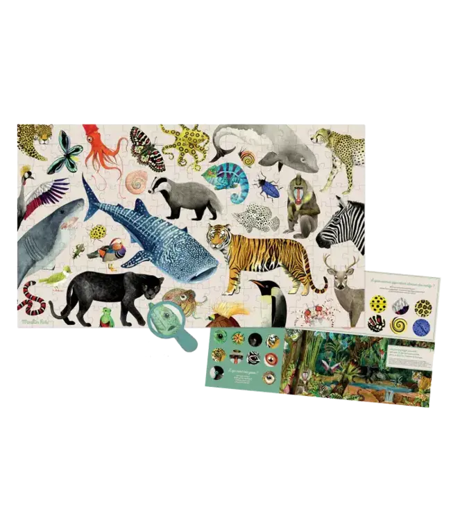 Moulin Roty | Puzzle | Animals of the World | 35 x 60 cm | 200 stukjes | 6+