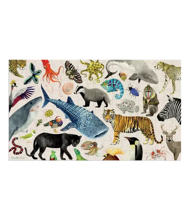 Moulin Roty | Puzzle | Animals of the World | 35 x 60 cm | 200 stukjes | 6+