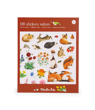 Moulin Roty Moulin Roty | Removable Stickers | Nature | 100 stickers | 3+