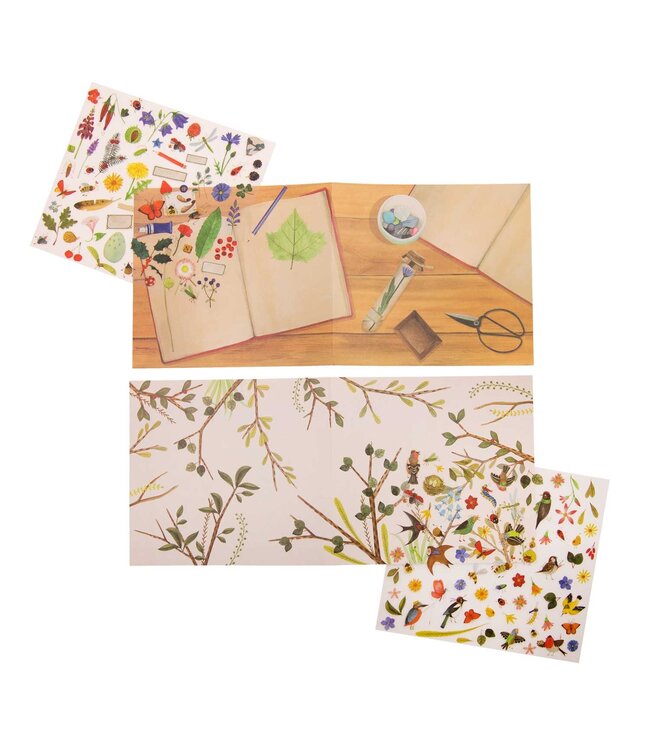 Moulin Roty | Transfers | decal-plaatjes | De Botanicus | +130 afbeeldingen | 3+