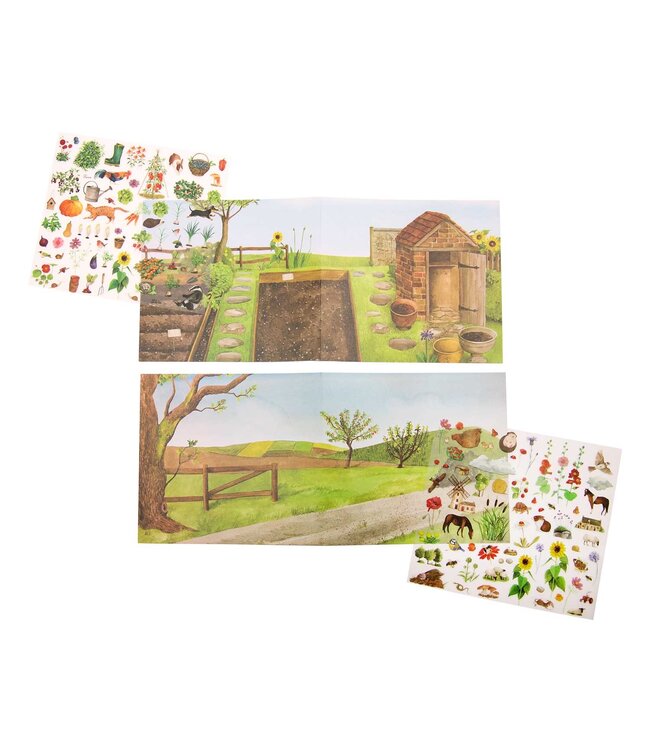 Moulin Roty | Transfers | decal-plaatjes | De tuin | +130 afbeeldingen | 3+