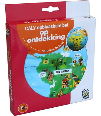 Caly Toys Caly Toys | Opblaasbare wereldbol | Op ontdekking! | 30 cm | 3+