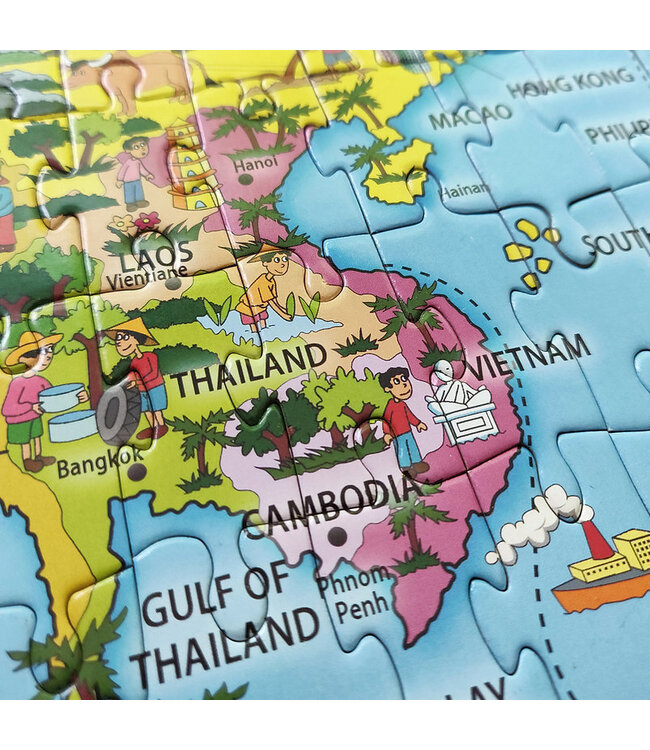 Robert Frederick Ltd l Puzzel Amazing Azie | 250 stukjes | 57 cm x 43 cm | 6+