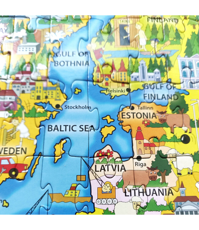 Robert Frederick Ltd l Puzzel Amazing Europa | 250 stukjes | 57 cm x 43 cm | 6+