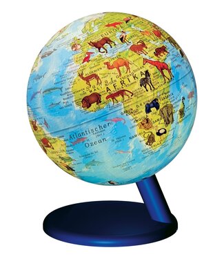 Stellanova Stellanova l Globe Wereldbol met verlichting | Dieren | 15 cm
