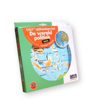 Caly Toys Caly Toys | Opblaasbare wereldbol | Wereld politiek | 42 cm | 3+