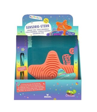 Moses Moses | Happy Day sensorische ster met draden | 18 cm | 4+