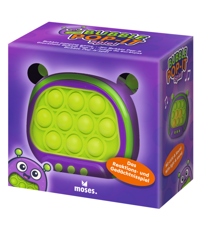 Moses | Bubble Pop-it Spel met geluid | 9 cm | 4+