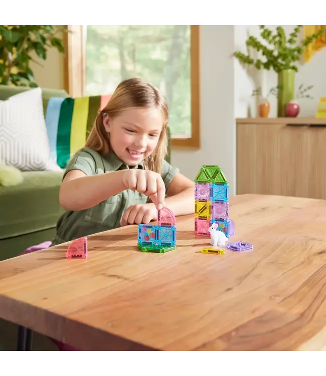 Magna-Tiles® | Micro MAGS | Travel Set | Spring Garden | 26 pieces | 3+