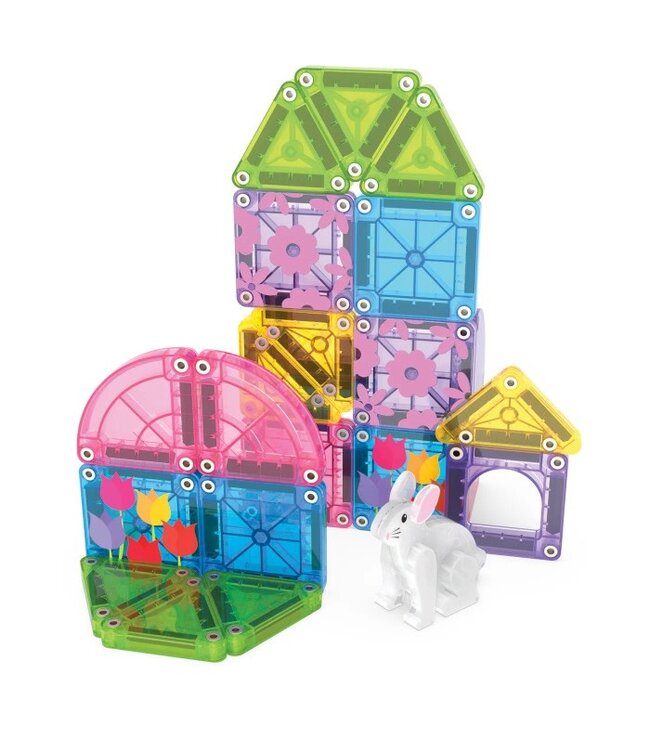Magna-Tiles® | Micro MAGS | Travel Set | Spring Garden | 26 pieces | 3+