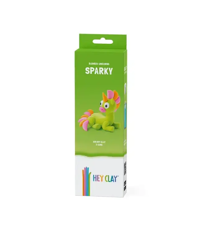 Hey Clay | Regenboog Eenhoorn | Sparky | 5 kleuren | 3+
