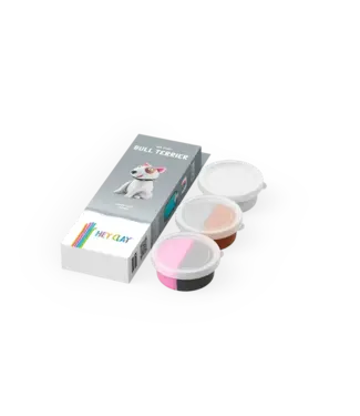 Hey Clay Hey Clay | Animals | Dog Story | Bull Terrier | 5 kleuren | 3+