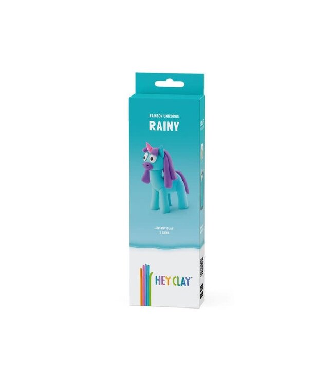Hey Clay | Regenboog Eenhoorn | Rainy | 5 kleuren | 3+