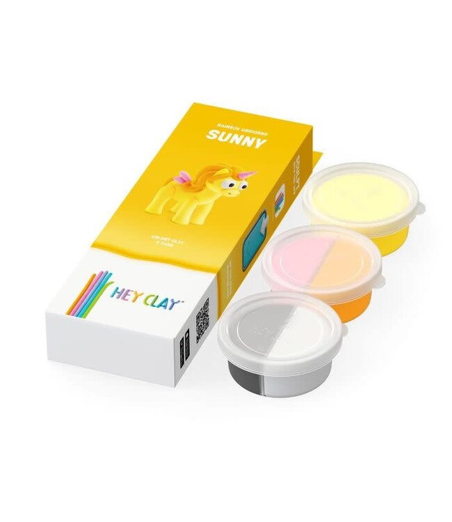 Hey Clay | Regenboog Eenhoorn | Sunny | 5 kleuren | 3+