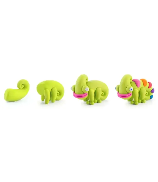 Hey Clay | Set voor 6 Dieren | Exotische huisdieren | 15 cans | 3+