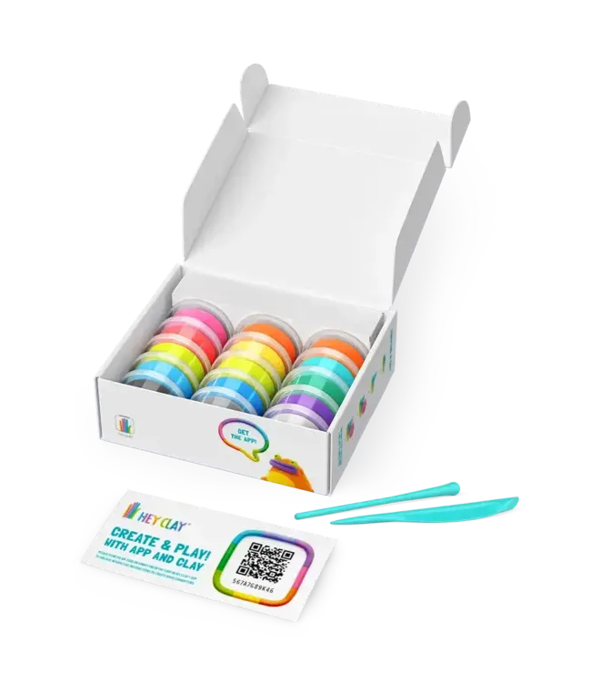 Hey Clay | Set voor 6 Dieren | Exotische huisdieren | 15 cans | 3+