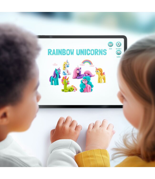 Hey Clay | Set voor 6 Dieren | Unicorns | 10 kleuren | 3+
