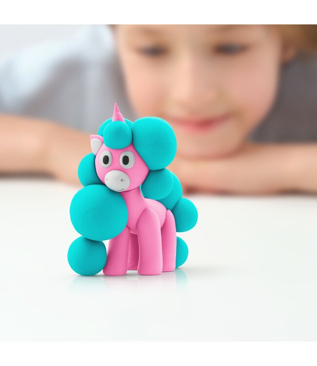 Hey Clay | Set voor 6 Dieren | Unicorns | 10 kleuren | 3+