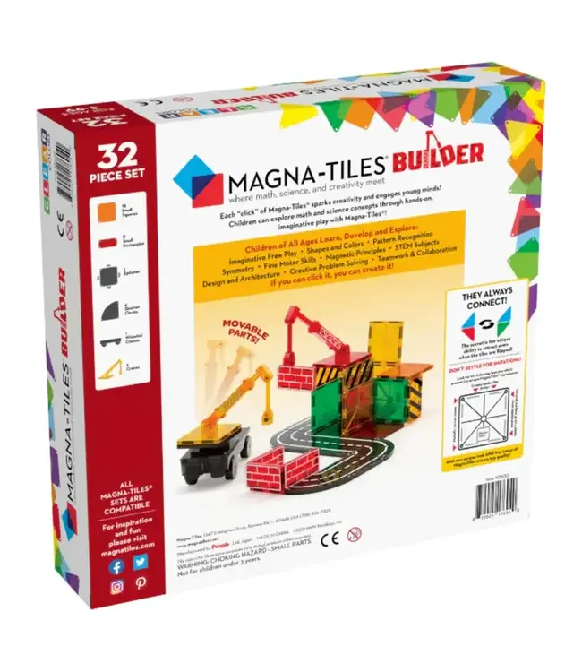 Magna-Tiles® | Builder | 32 pieces | 3+