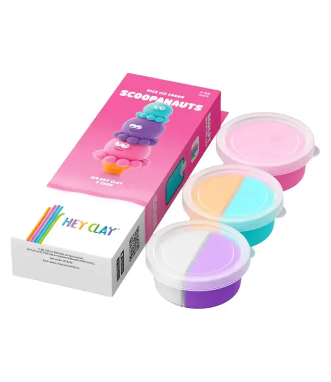 Hey Clay | Nice Ice Cream, Scoopanauts | 3 cans | 3+