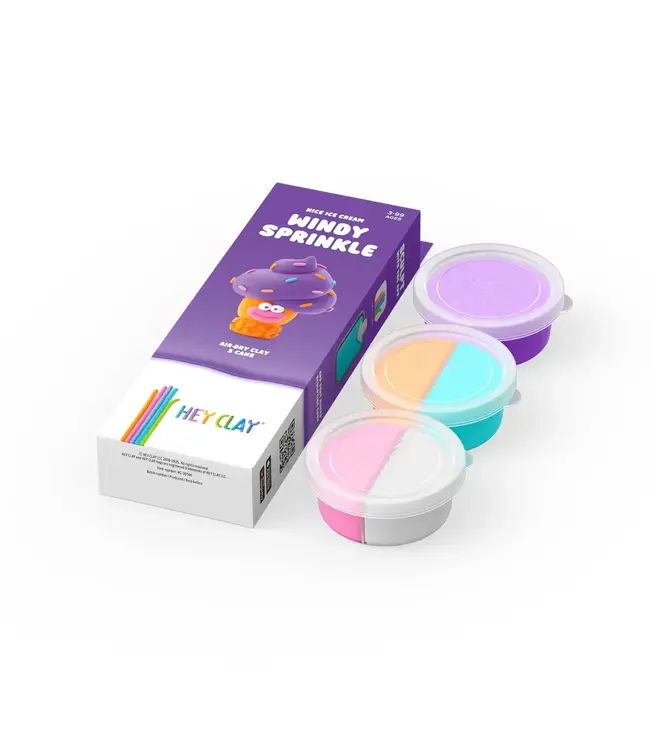 Hey Clay | Nice Ice Cream, Windy Sprinkles | 3 cans | 3+